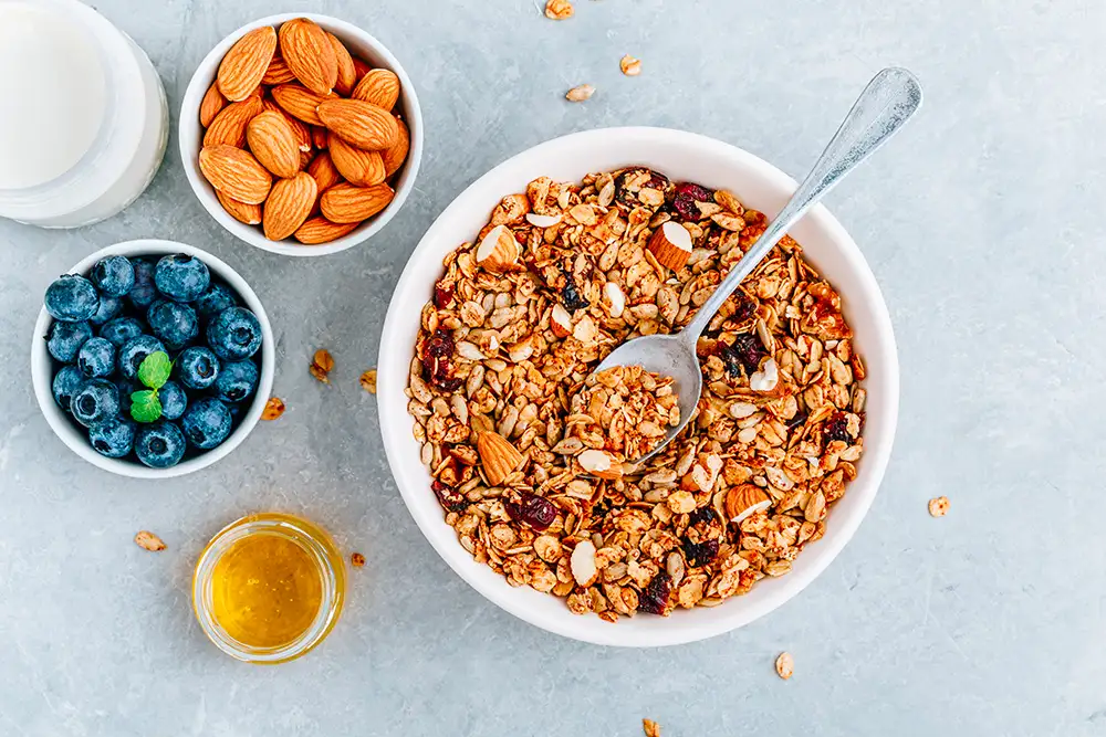 petit dejeuner brunch granola